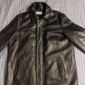 Pelle Studio Fine Black Leather Jacket with collar